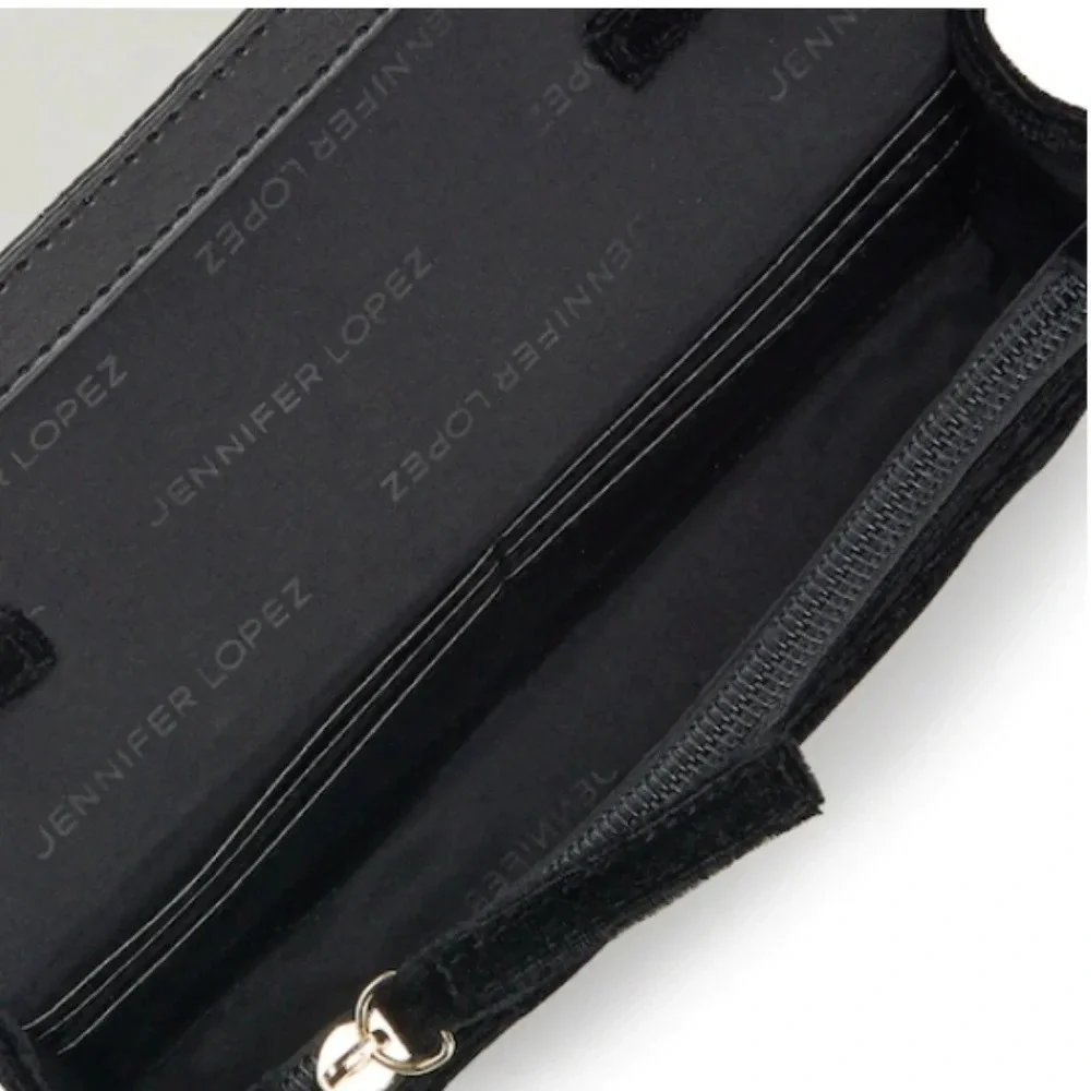 🆕 Jennifer Lopez Sydney Black Crossbody Wallet